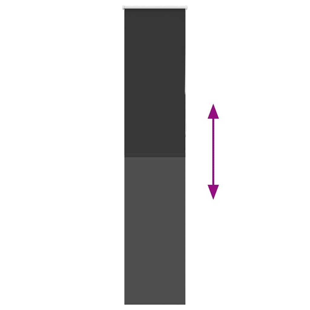 Roller Blind Blackout Black 60x230 cm Fabric Width 55.7 cm Polyester